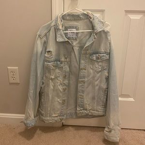 Zara-Ripped jean jacket